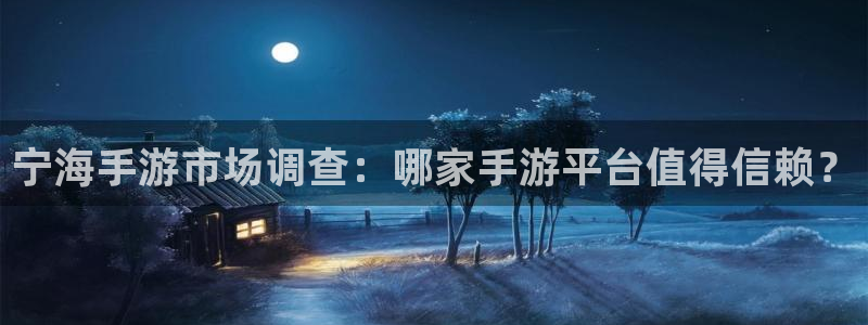 恩佐娱乐1：宁海手游市场调查：哪家手游平台值得信赖？