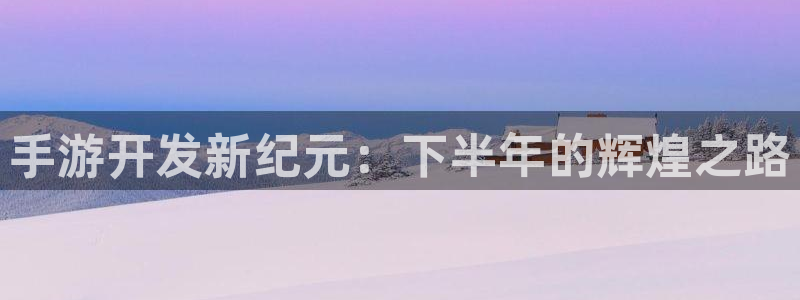 恩佐娱乐官方注册：手游开发新纪元：下半年的辉煌之路